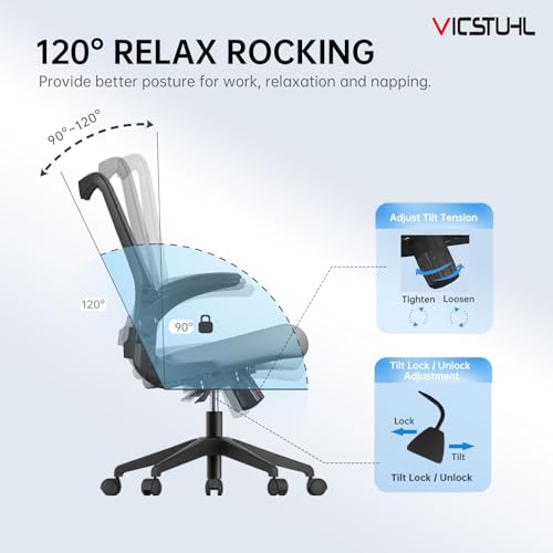 Ergonomic Mesh Office Chair with Wheels U554659