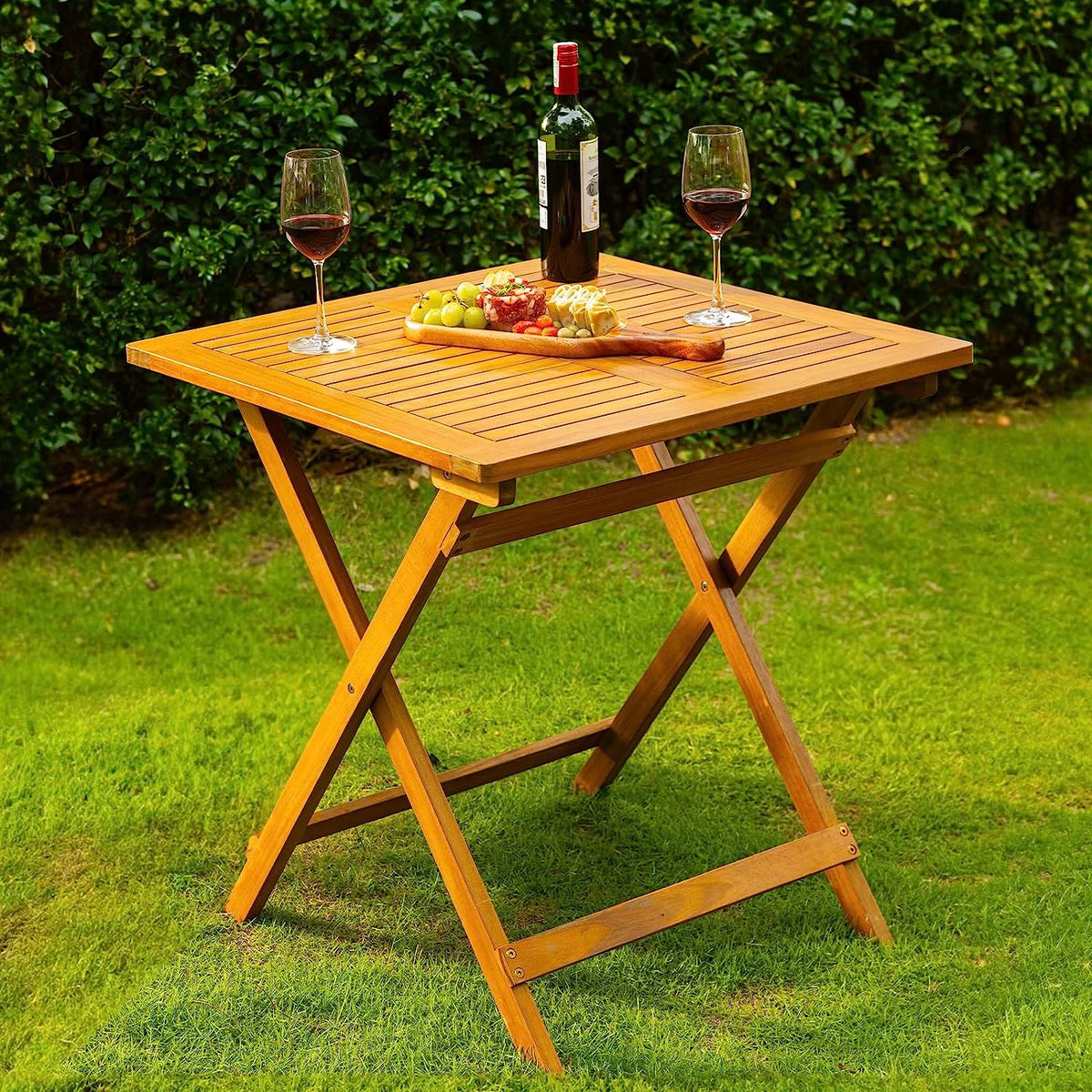Acacia Wooden Folding Bistro Table H99636