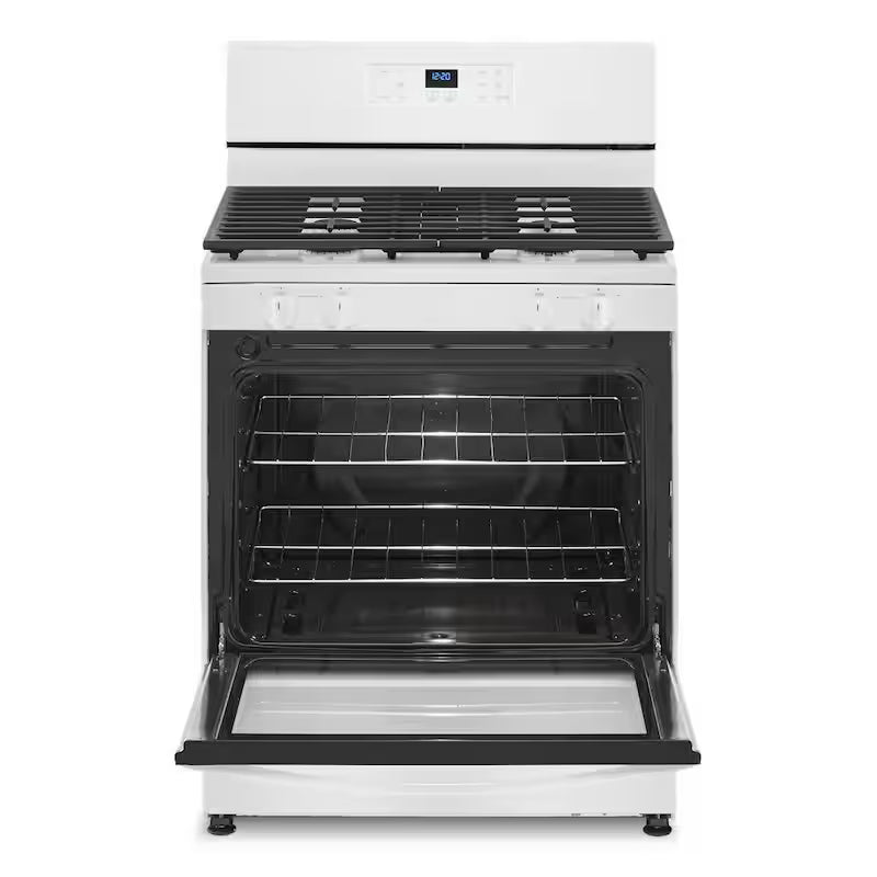 4 Burners 5.1-cu ft Freestanding Gas Range White N4352