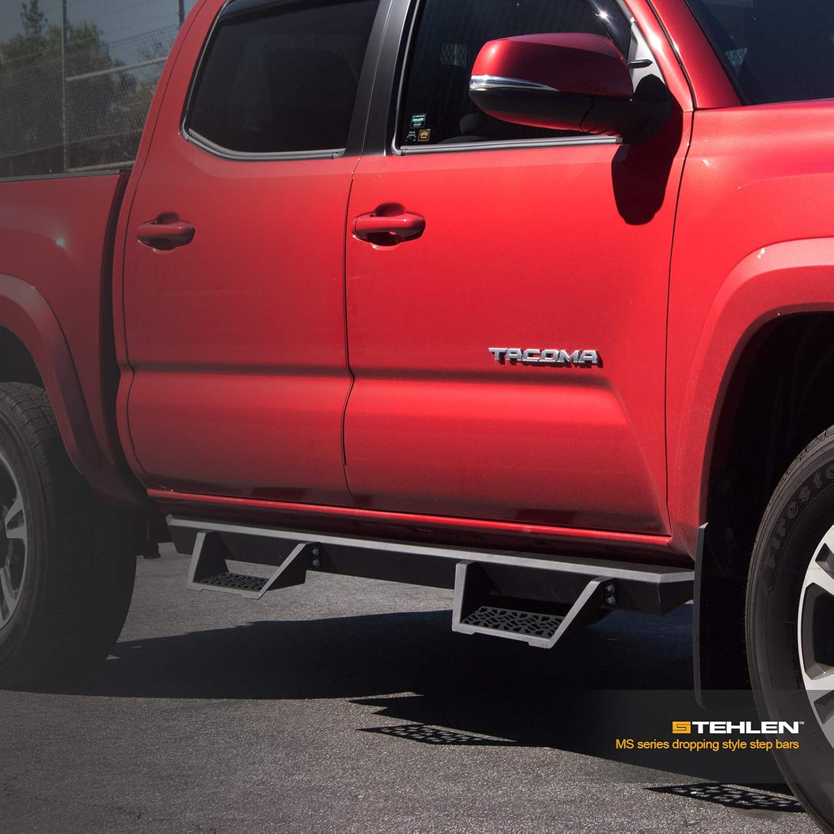 Matte Black Modular Drop Step Side Nerf Bars Rail Running Boards X733373