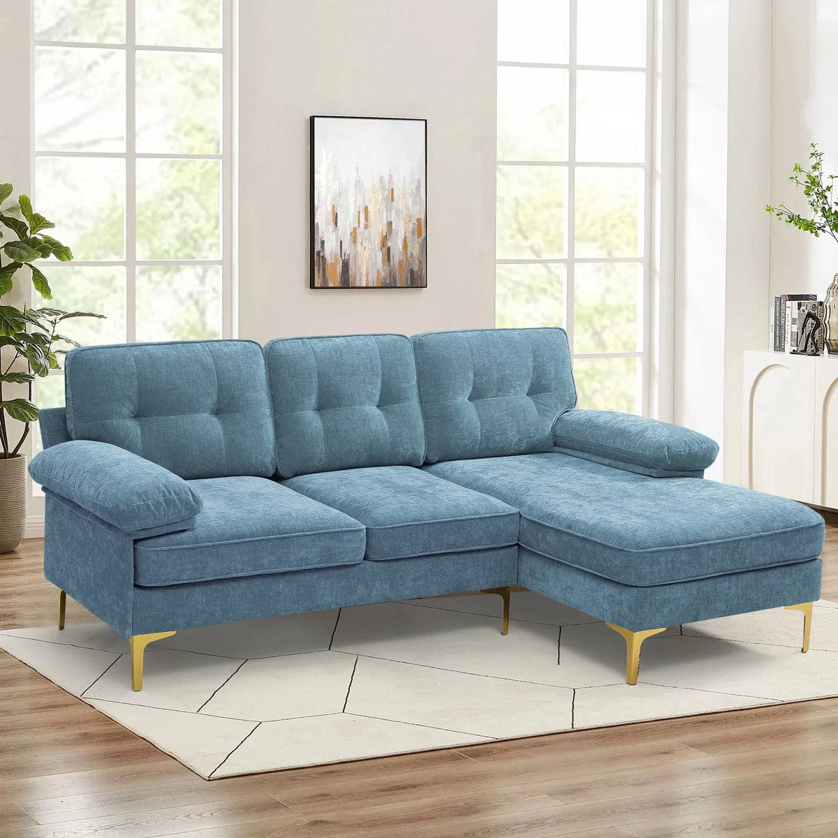 3-Piece Modular L-Shaped Sectional Sofa T531999