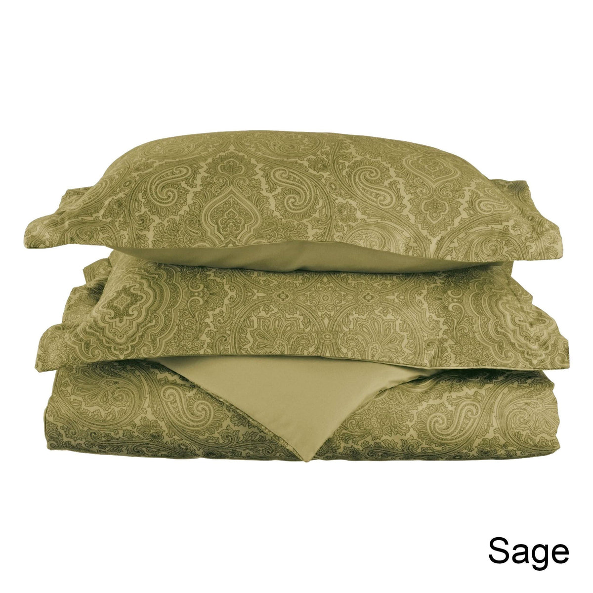 Sage 3-Piece Reversible Duvet Cover Set California King M133