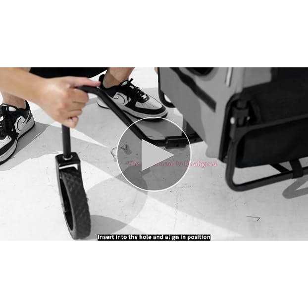 2-in-1 Dog Stroller Pet Bike Trailer Carrier W1242