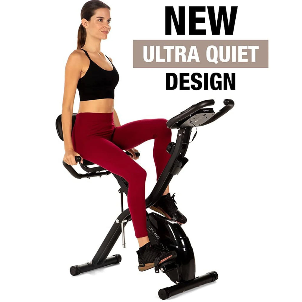 Foldable Exercise Bike Black W38293
