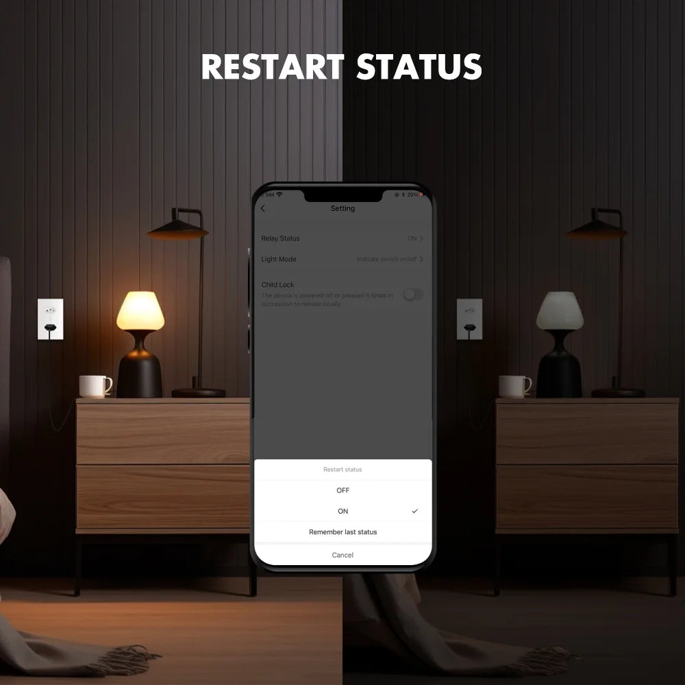 Smart WiFi Wall Socket 10A 20A Multiple Wall Outlet C73576