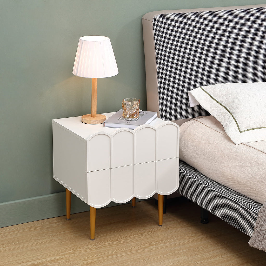 White Nightstands with Drawers G22247