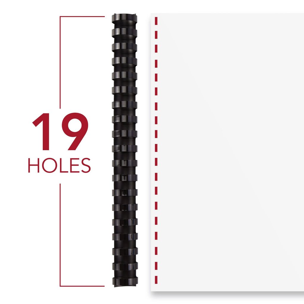 Black 50 Pack Binding Spines I389207