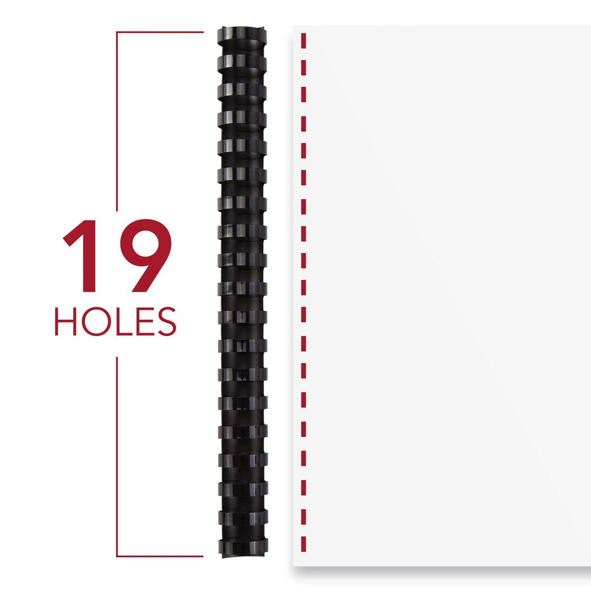 Black 50 Pack Binding Spines I389207