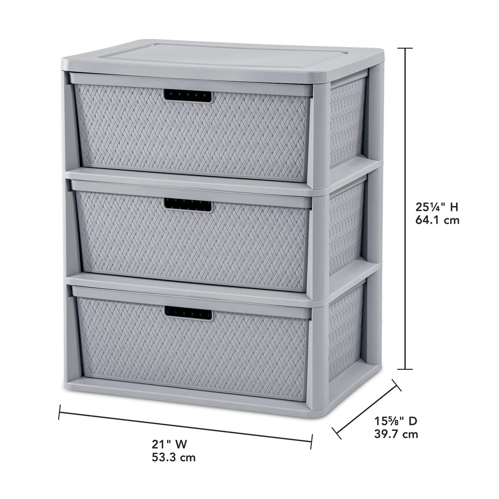 Wide 3 Drawer Tower K69509