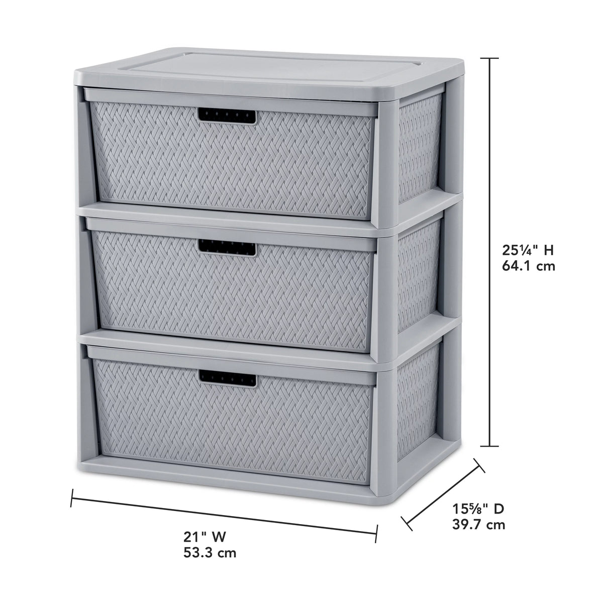 Wide 3 Drawer Tower K69509