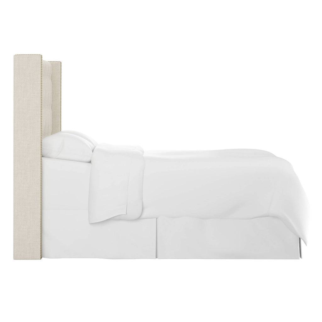 Cream Tufted Wingback Headboard California King R826363