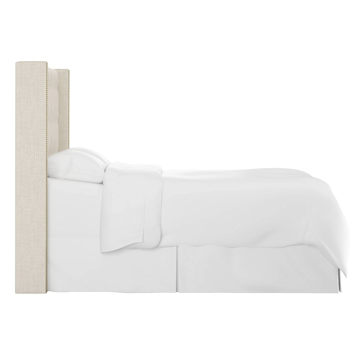 Cream Tufted Wingback Headboard California King R826363