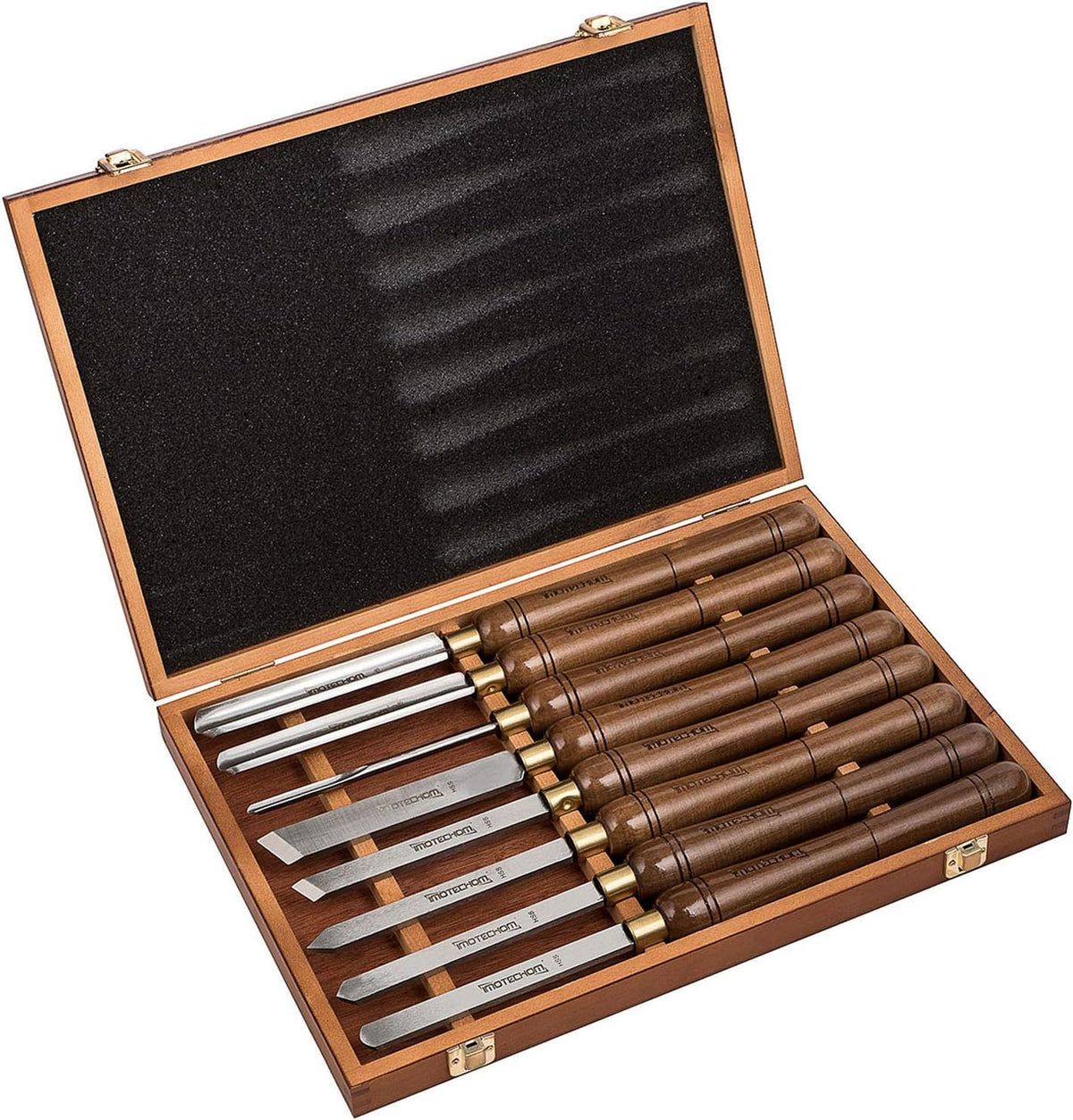 8-Pieces HSS Wood Turning Tools Lathe Chisel Set with Walnut Handle G108