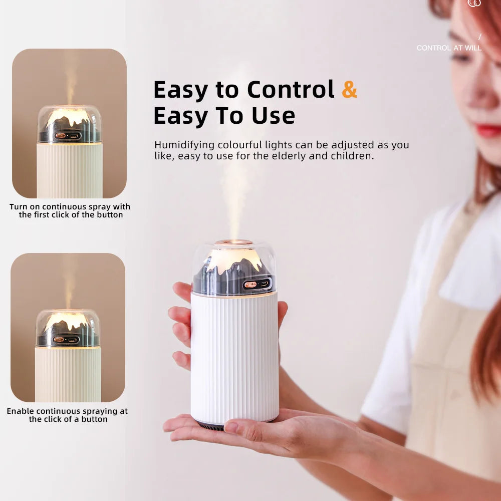 Portable Mini Cool Mist Humidifier, 260ml, USB, Blue P51608