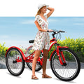 7 Speed Adult Mountain Tricycle with Shopping Basket H512