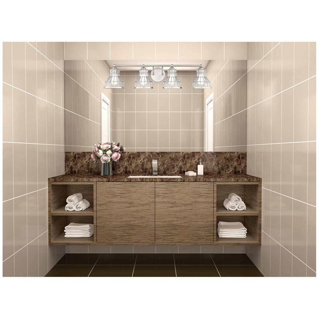 4 Light Bath Bar, Satin Nickel U257595