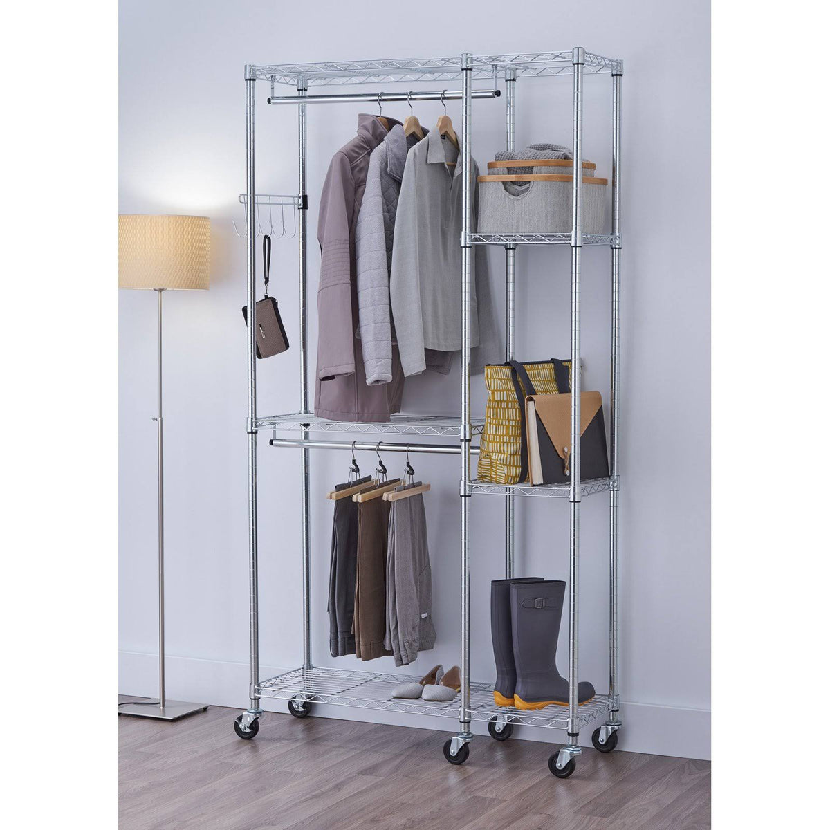 Chrome Mobile Closet Organizer Q602
