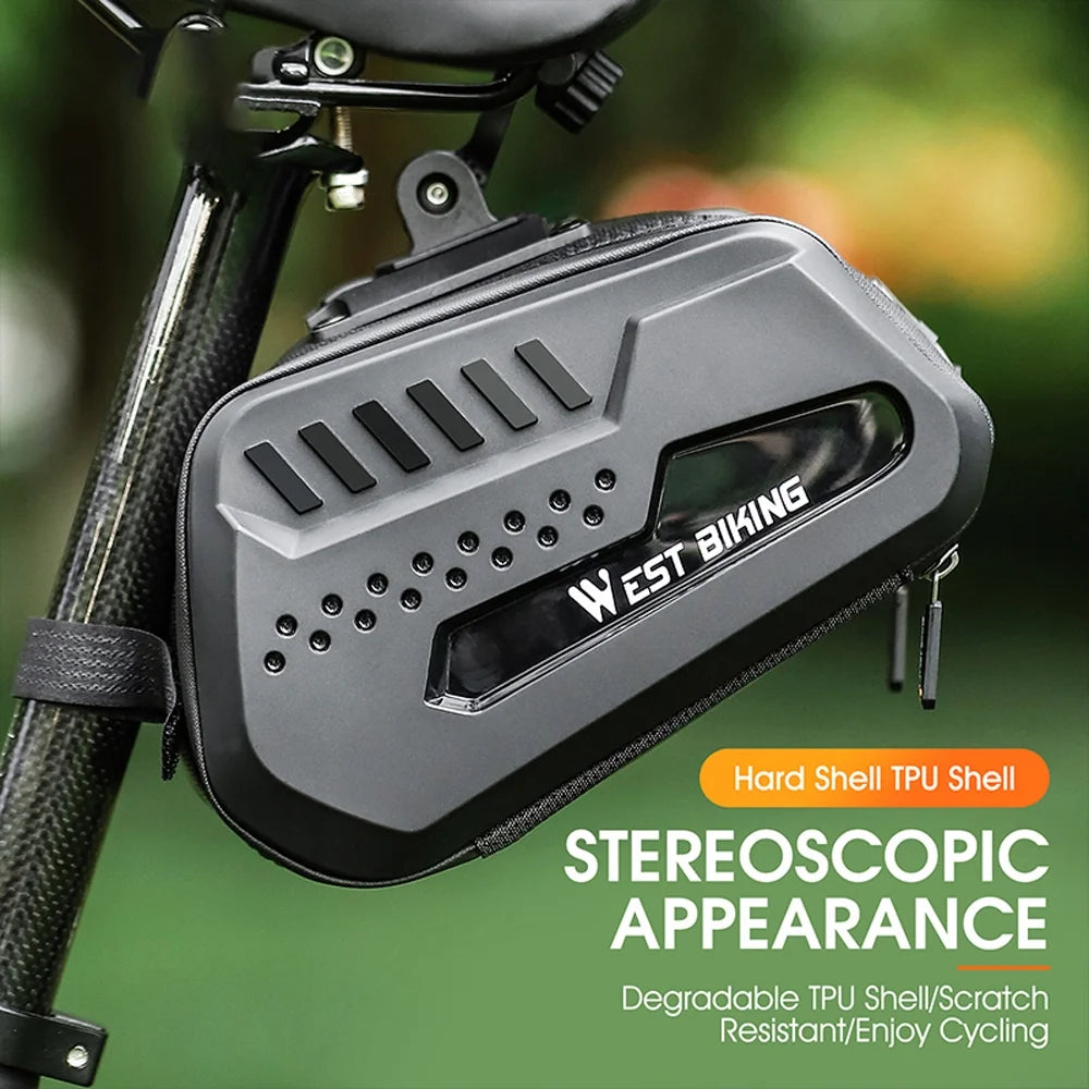Waterproof Bike Saddle Tube Bag with Quick Release Y830120