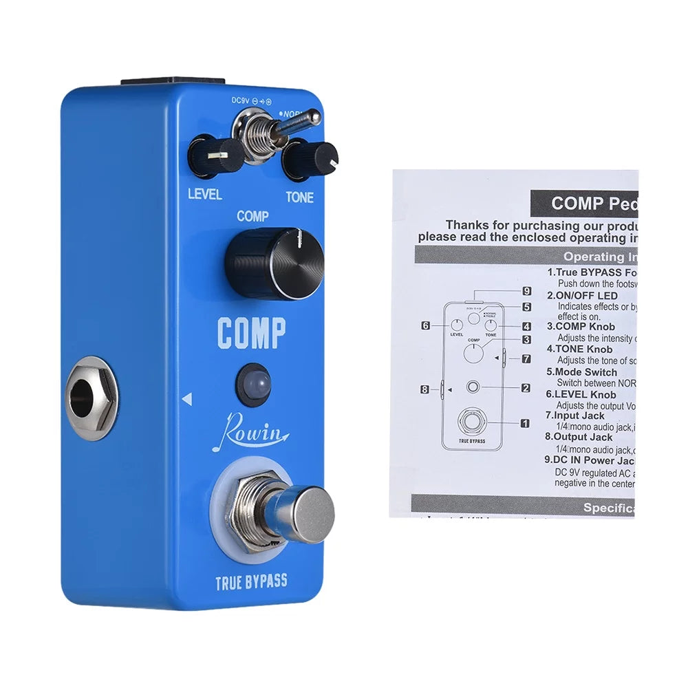 Compressor Guitar Effect Pedal Aluminum Alloy Shell True Bypass G662