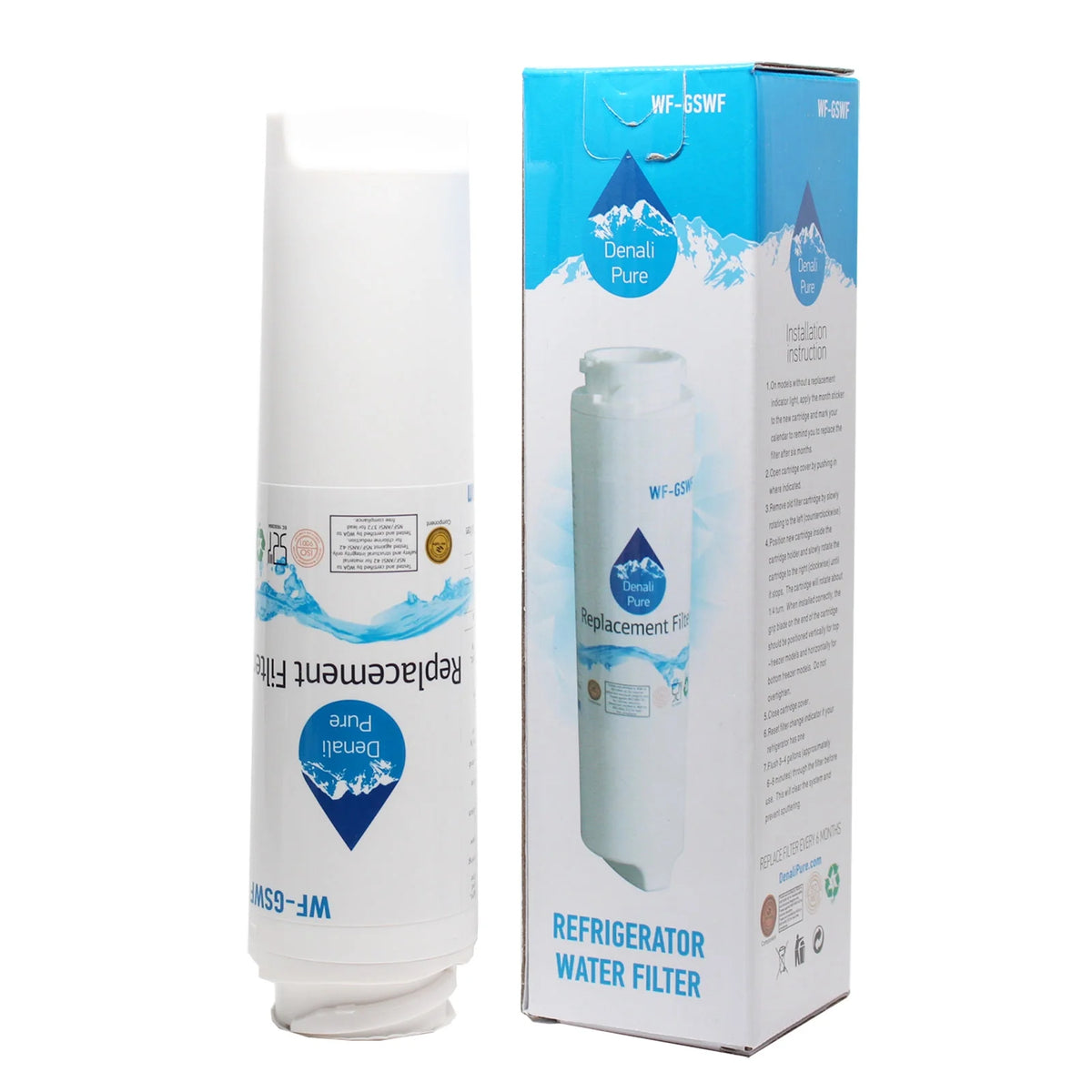6-Pack Replacement Water Filter for Refrigerator I4397