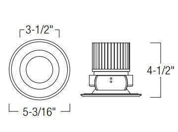16W 4x22 Open Reflector for Decorative Glass 1250lm Natural Metal U3923