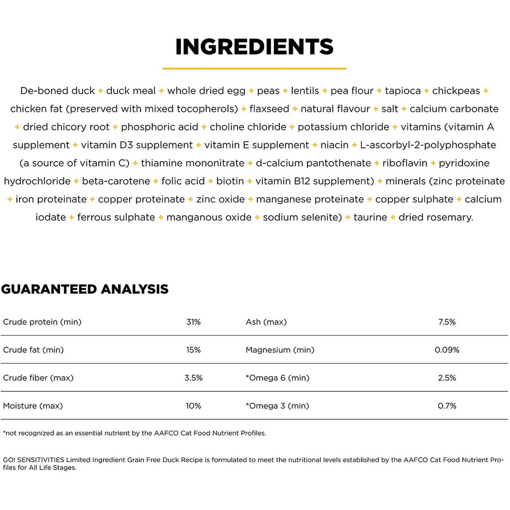 Limited Ingredient Duck Recipe Dry Cat Food V733751