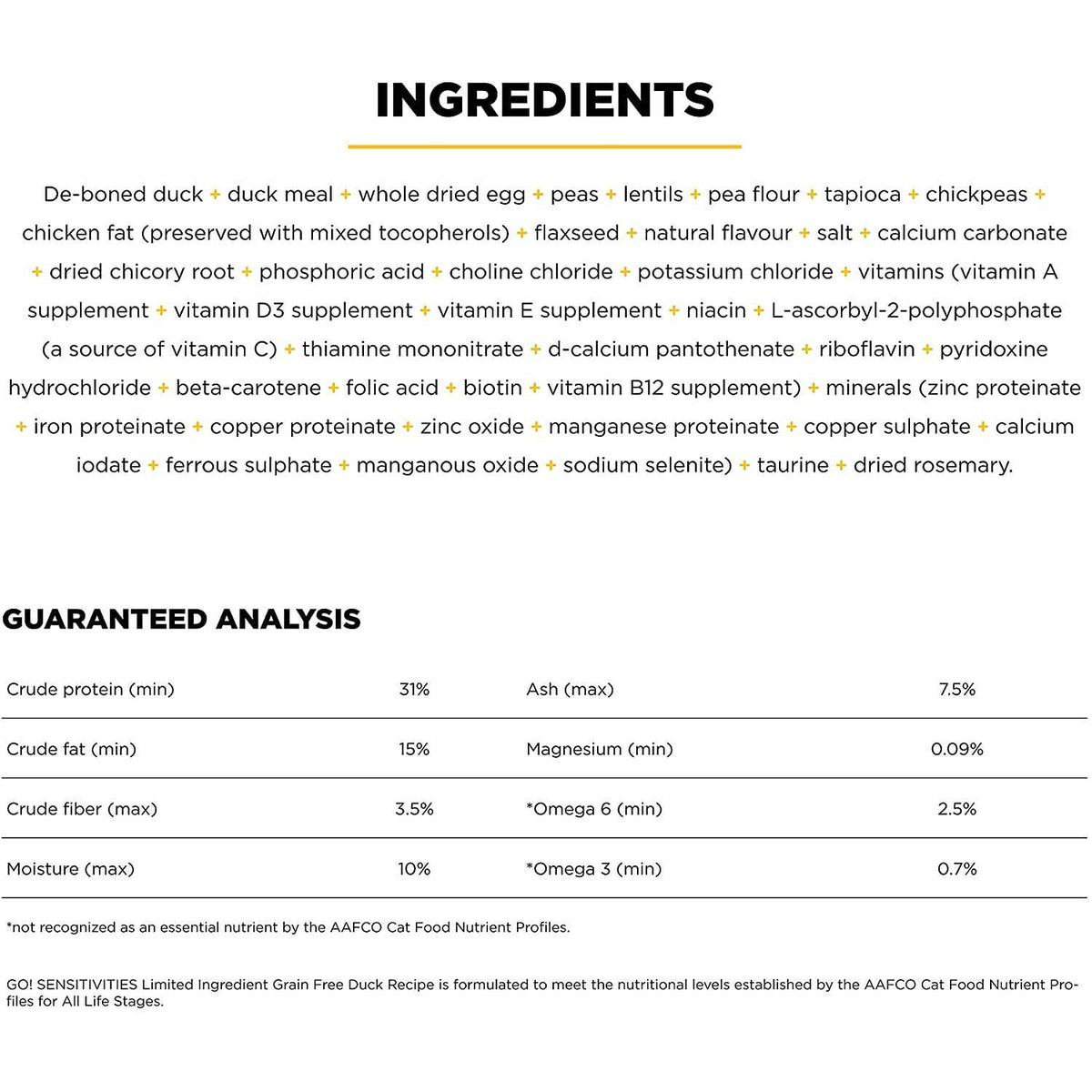 Limited Ingredient Duck Recipe Dry Cat Food V733751