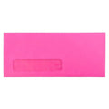 #10 Window Envelopes, 4 1/8 x 9 1/2, Brite Hue Ultra Fuchsia Pink, 500/Box J742181