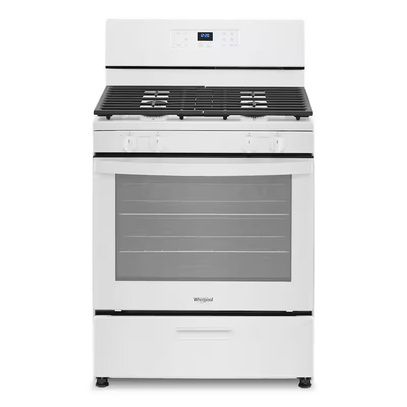 4 Burners 5.1-cu ft Freestanding Gas Range White N4352