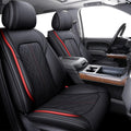 Gray Waterproof Leather Full Set Car Seat Covers Y103319