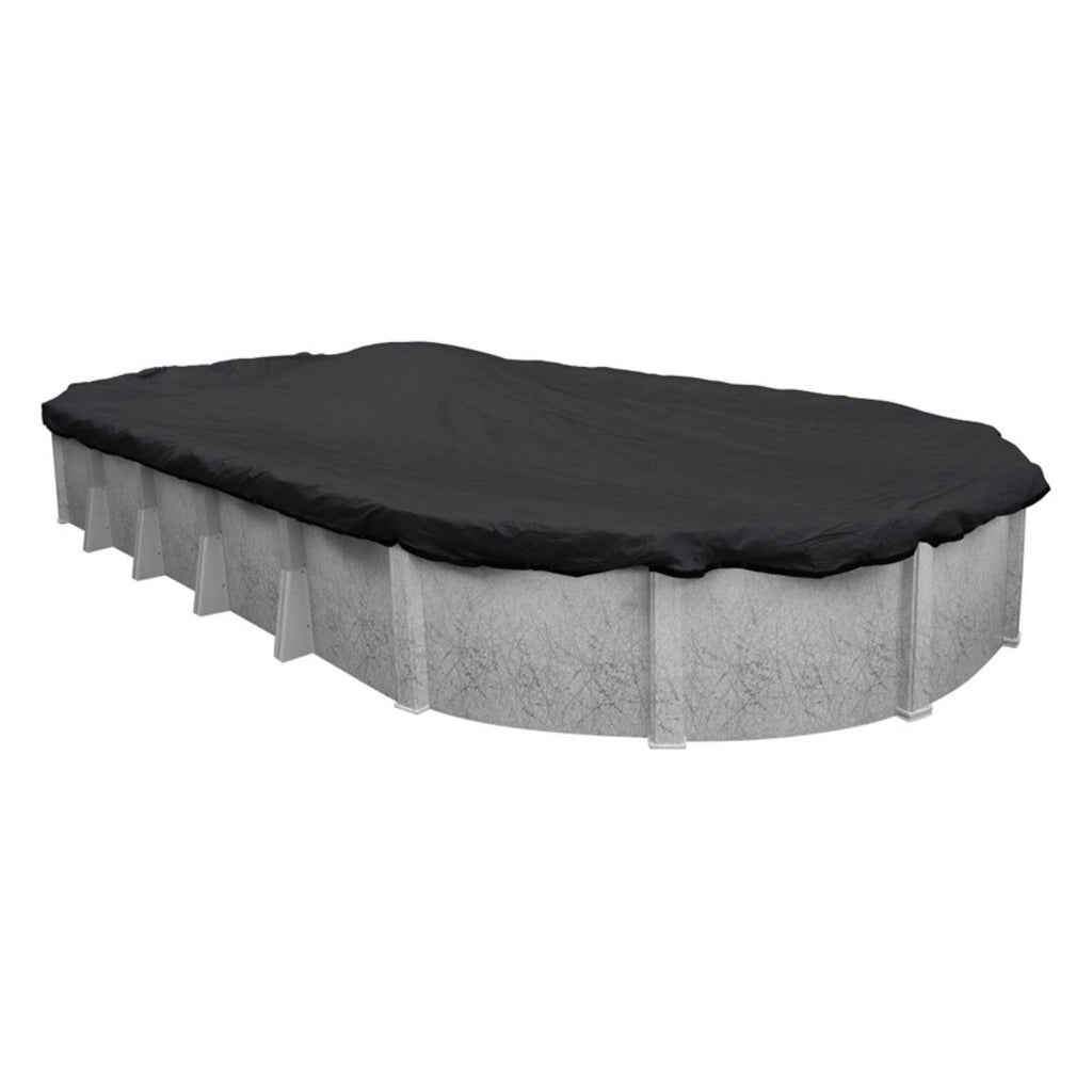 Black Oval Winter Pool Cover B374
