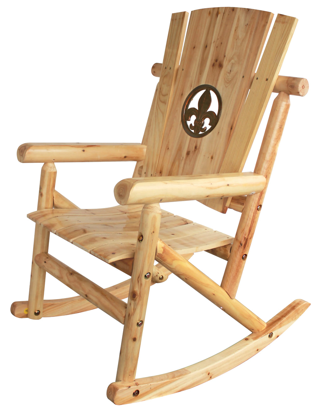 Natural Outdoor Wood Rocker S334332