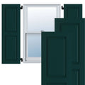 Black Forest Green Exterior Composite Raised Panel Shutters Z250