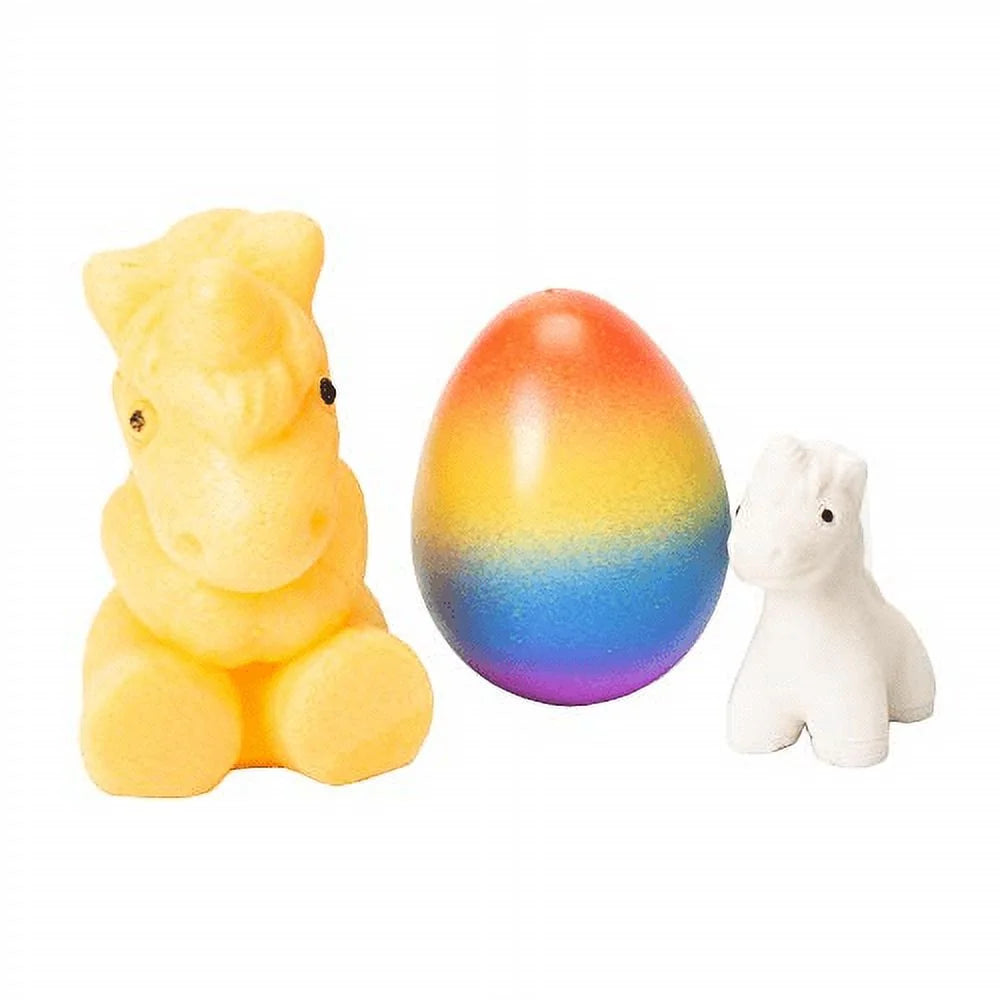 6PC Surprise Growing Unicorn Hatching Rainbow Egg Kids Toys K9497