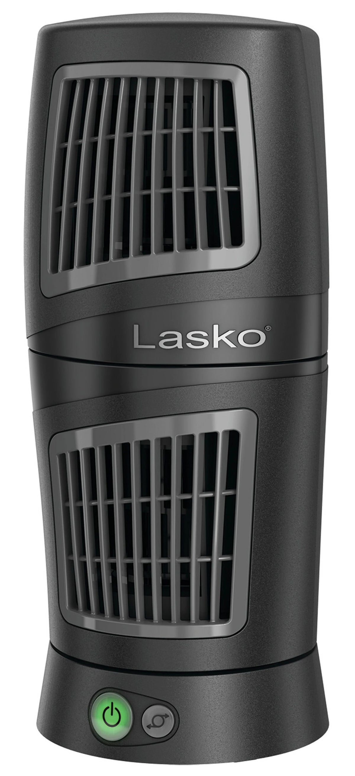 12 Twist-Top Desktop Tower Fan with 3 Speeds, Black X7545
