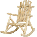 Wooden Log Rocking Chair X409578
