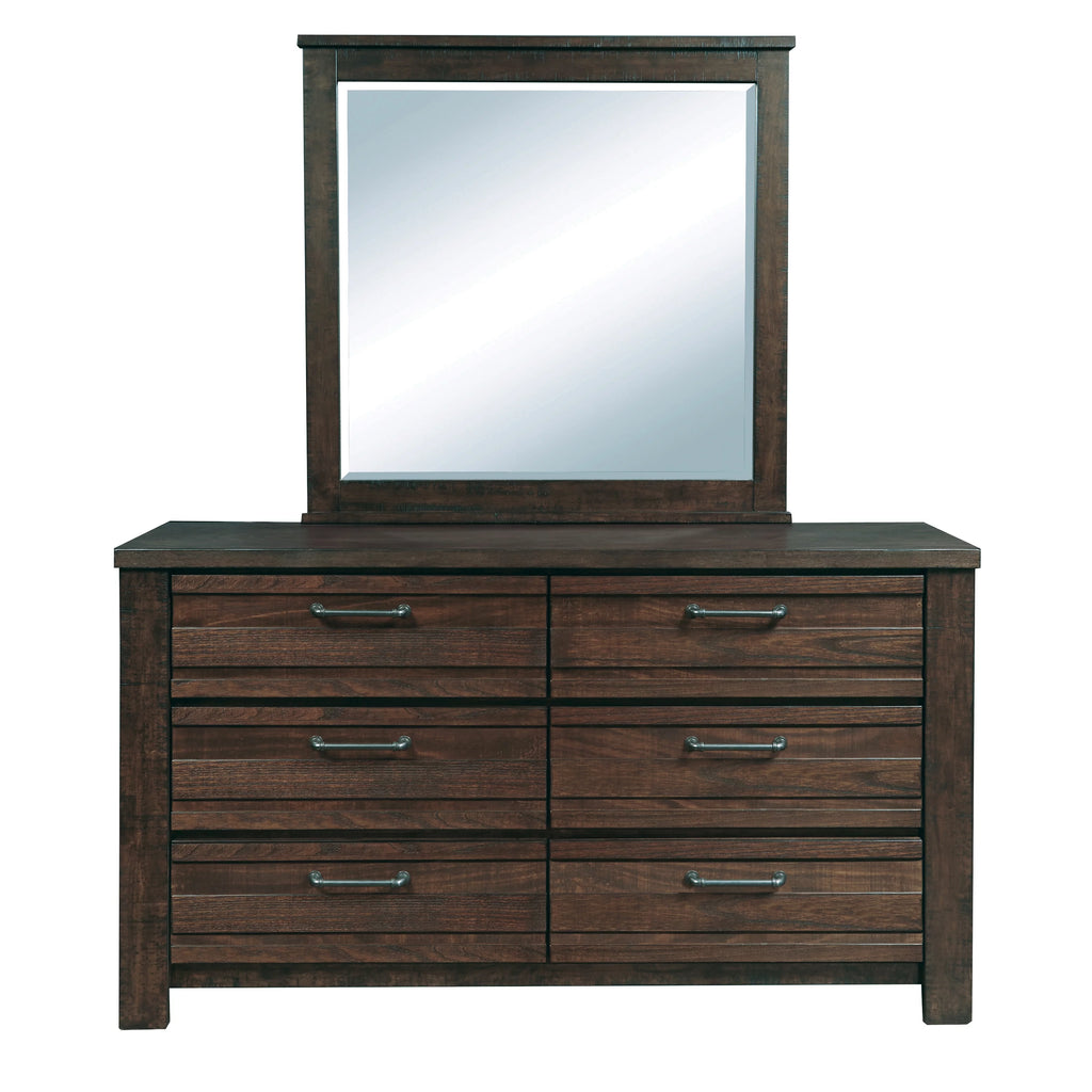 Queen Bed with Dresser, Mirror, Nightstand in Espresso K91932