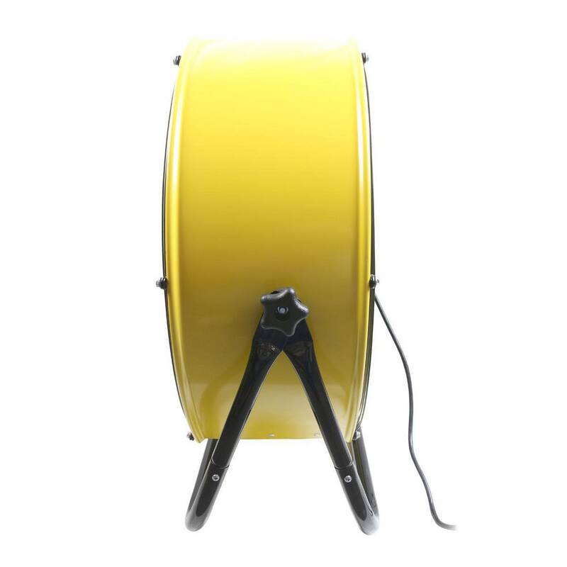 Yellow 2 Fan Speeds Drum Fan D39782