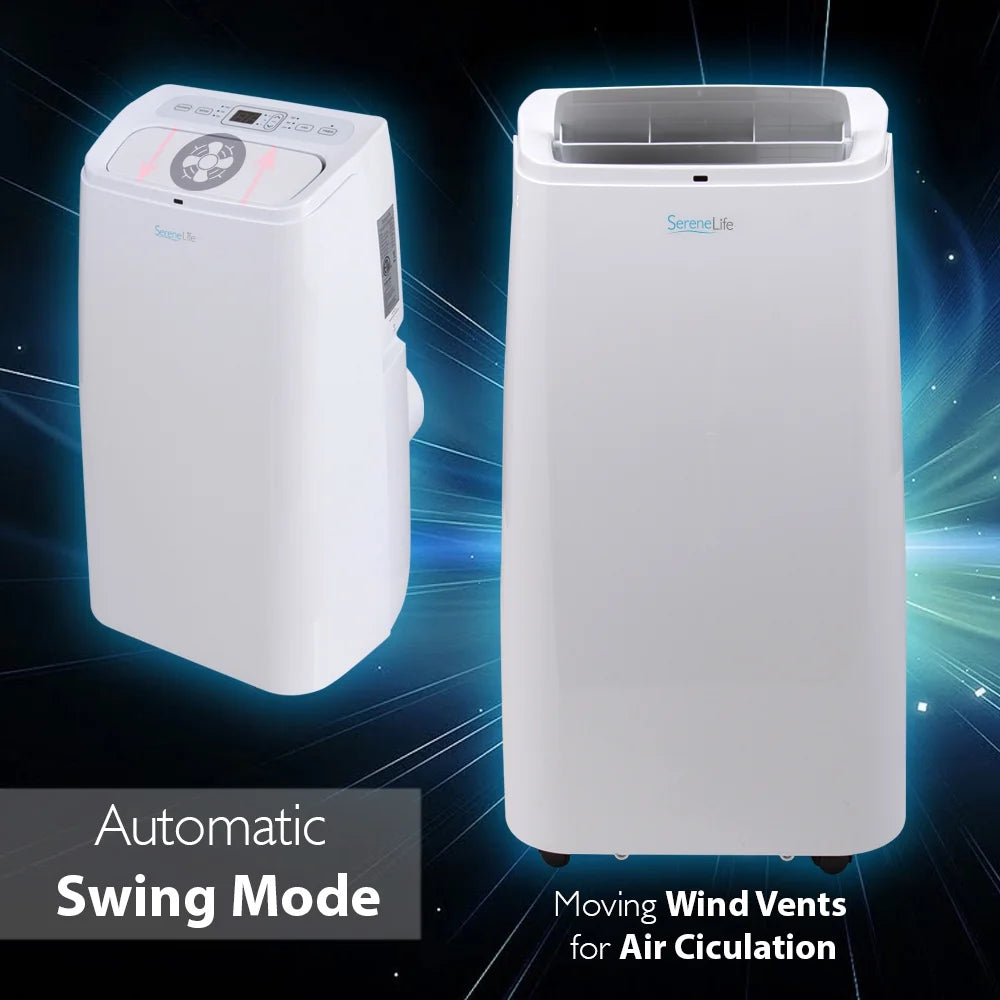 12,000 BTU Portable Air Conditioner with Dehumidifier and Fan Modes W722459