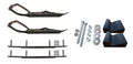 Black Snowmobile Skis with 10" Round Bars Complete Kit B3749