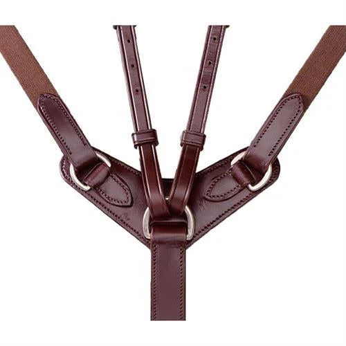 Oakbark Horse Breastplate with Running Martingale Attachment G71761