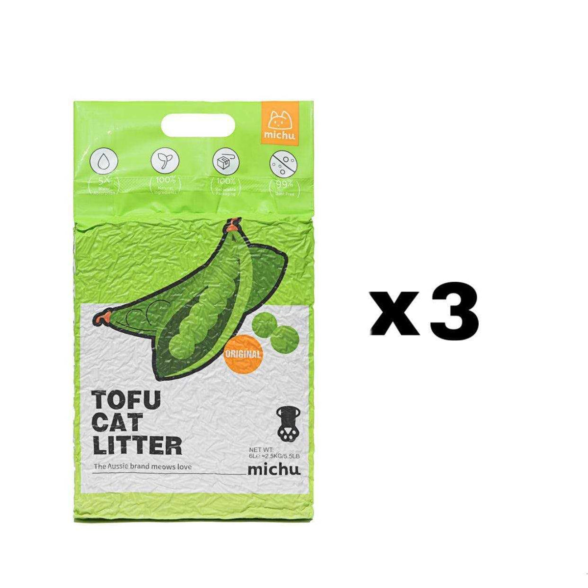 Natural Clumping Tofu Cat Litter 5.5lb N43226