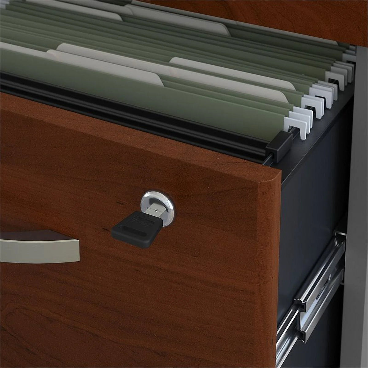 72" L Shaped Desk with Hutch F447