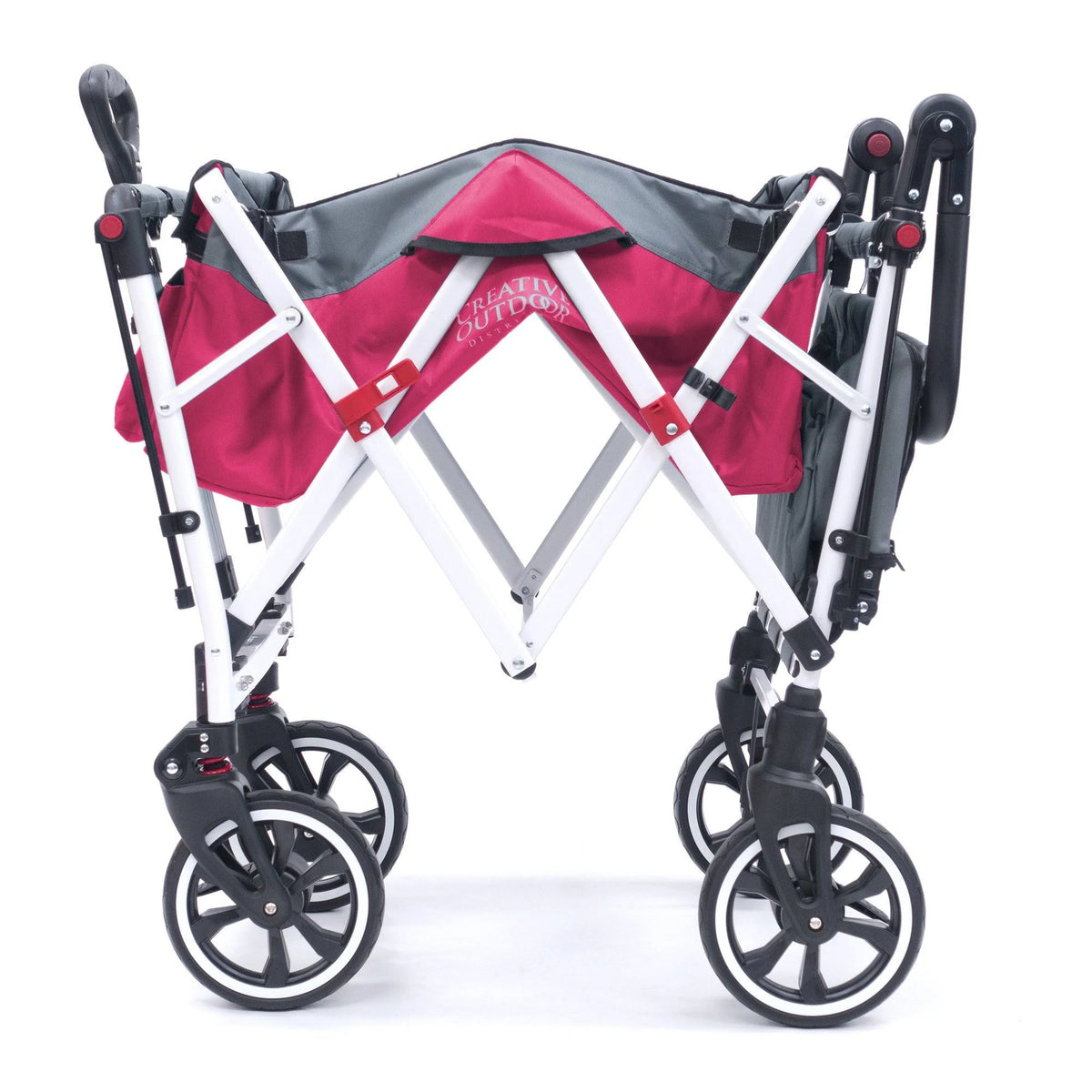 Pink Folding Wagon Stroller with Canopy F852667