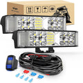 2PCS 6.5 Inch 60W LED Light Bar/Pods with Wiring Harness Kit N504