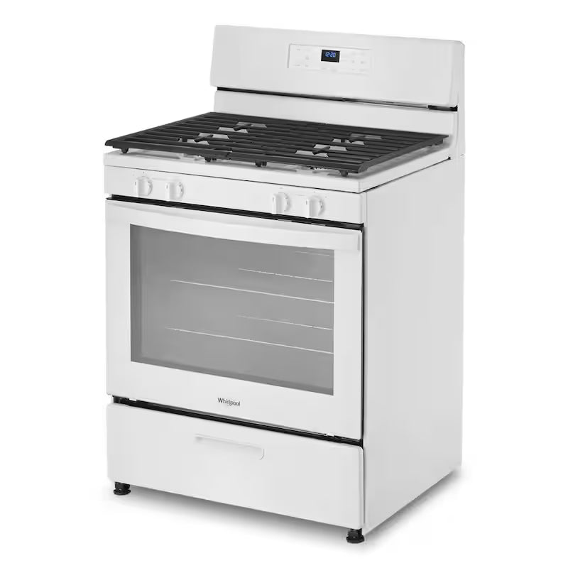 4 Burners 5.1-cu ft Freestanding Gas Range White N4352