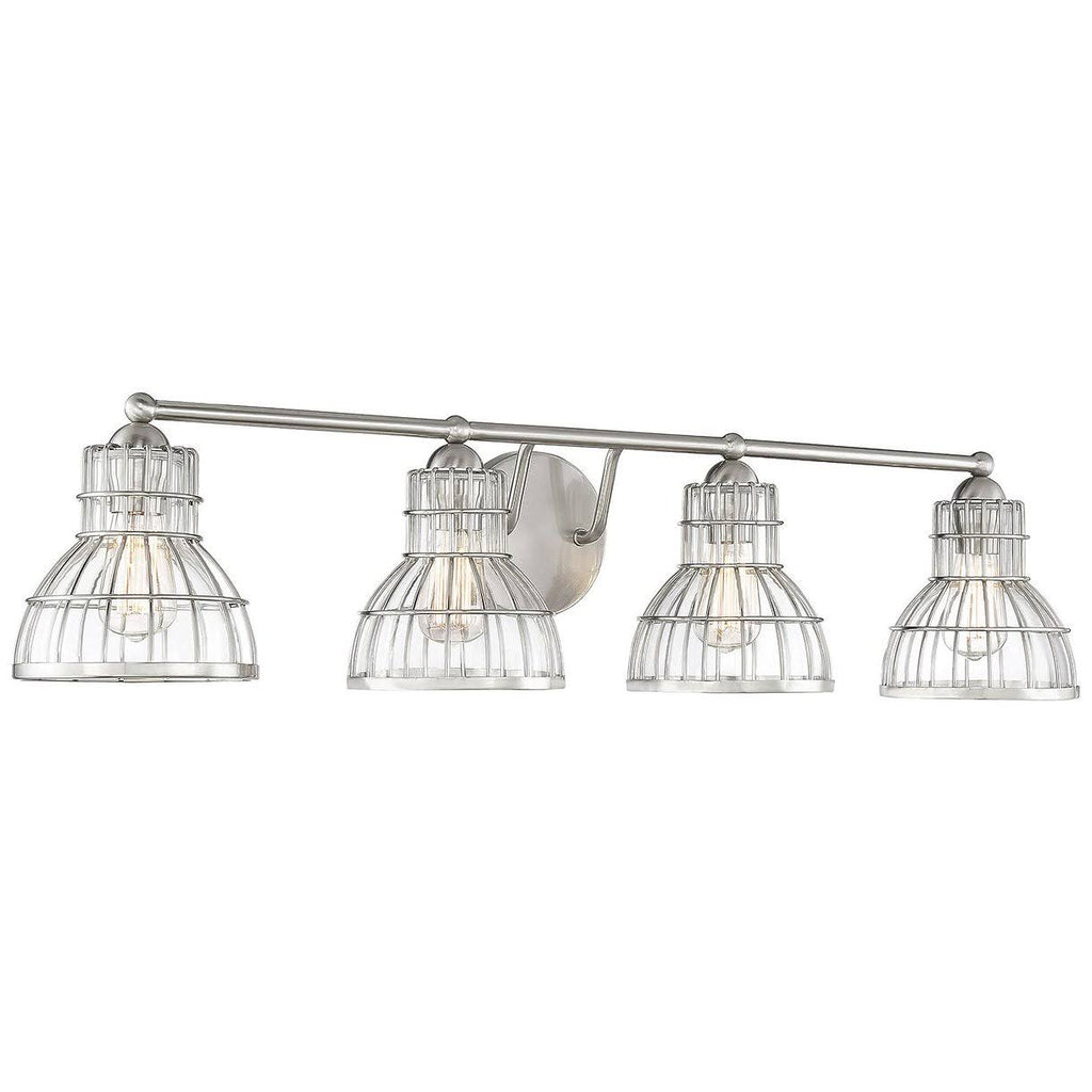 4 Light Bath Bar, Satin Nickel U257595