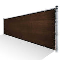 Brown Privacy Fence Screen Mesh with Reinforced Grommets T8985