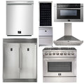 36 Inch Dual Fuel Range, Range Hood, Refrigerator, Microwave Drawer, Dishwasher, Wine Cooler N29786
