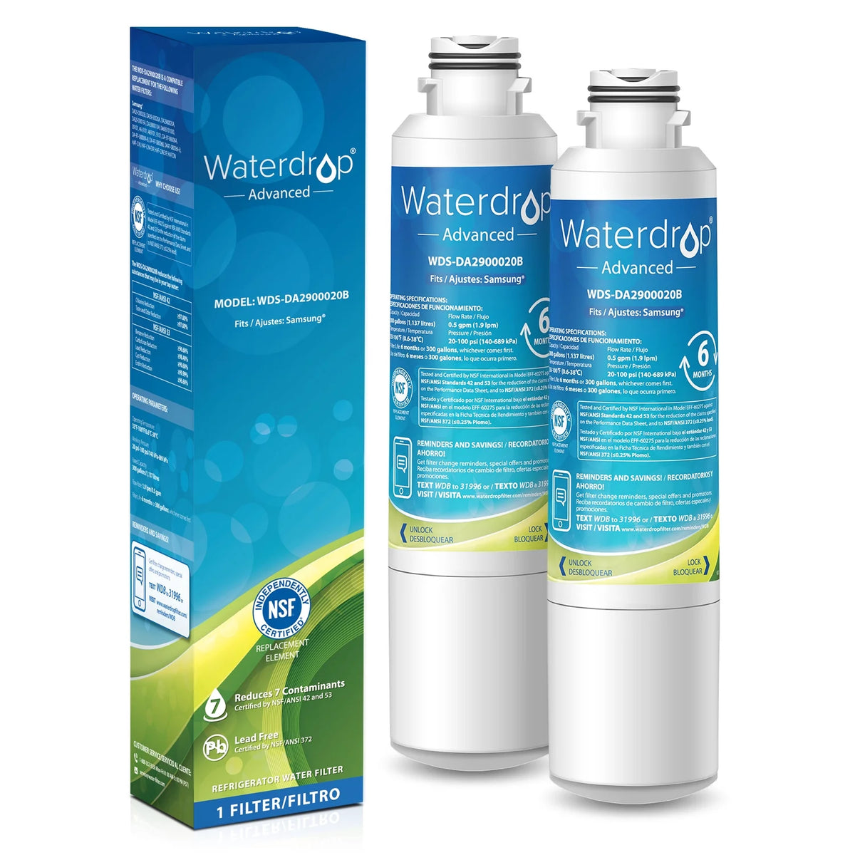 Refrigerator Water Filter 2 Pack Q3335
